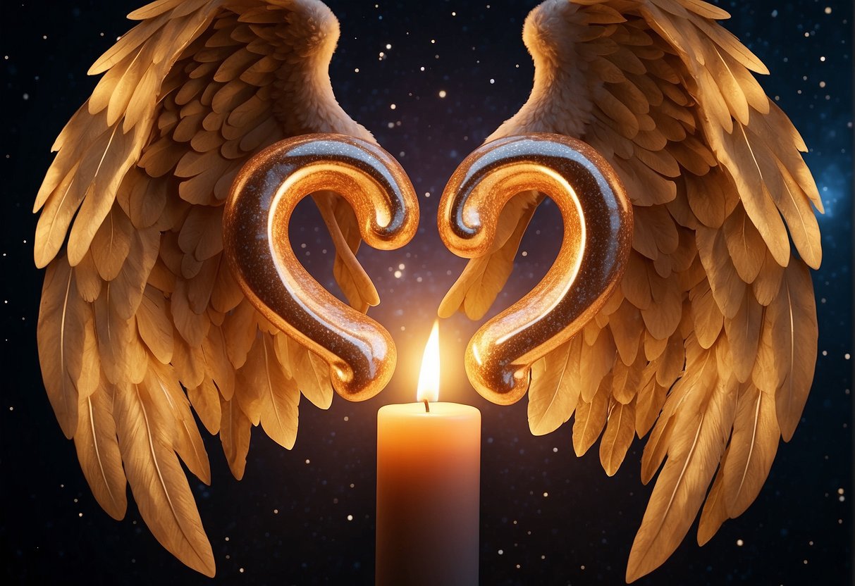 A glowing 1919 angel number hovers above two intertwined flames, symbolizing the significance of twin flames uniting in divine harmony