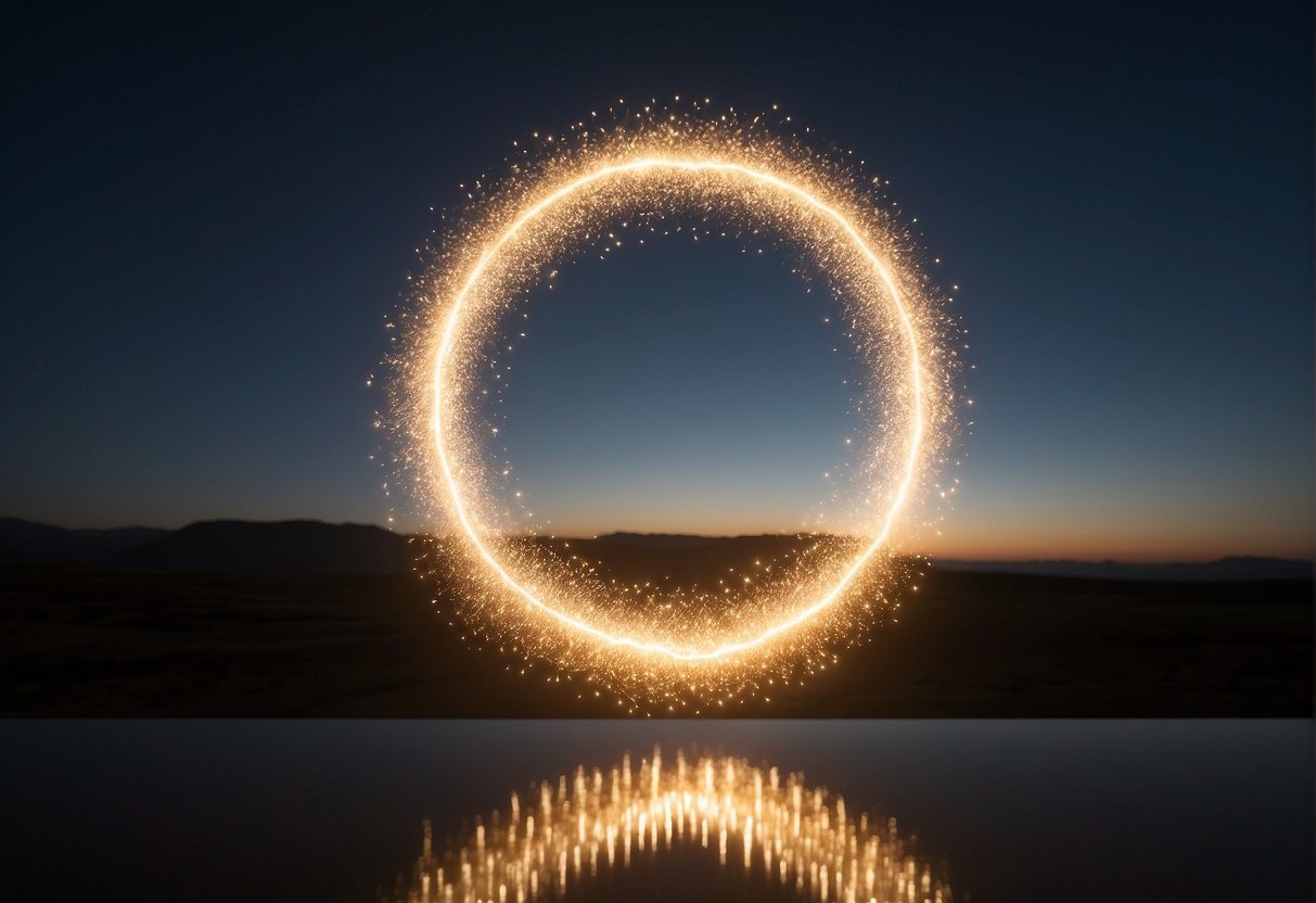 A glowing halo of light surrounds the numbers 456, with an ethereal presence emanating from them. The numbers appear to be floating in the air, exuding a sense of peace and harmony
